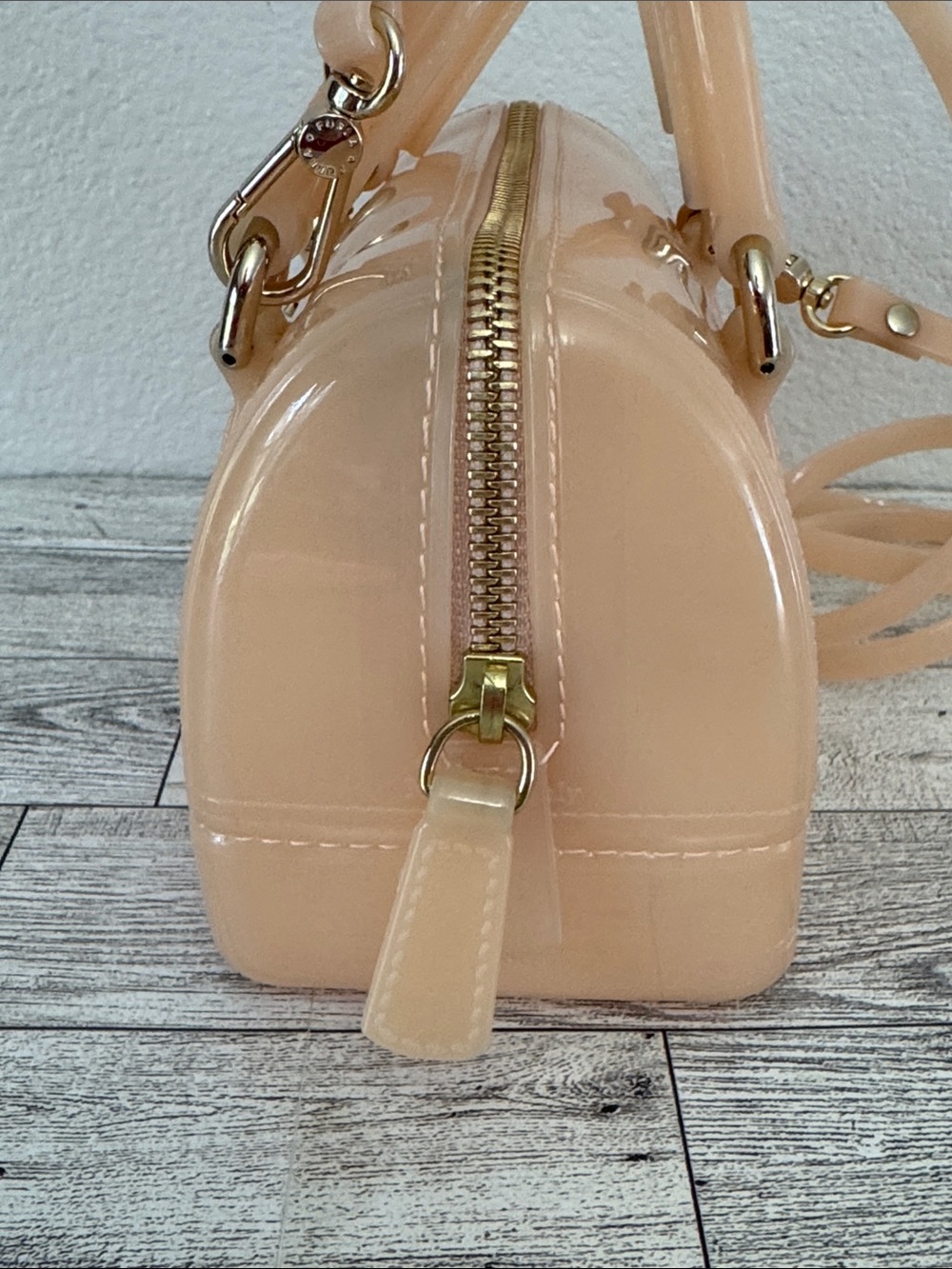 Furla Mini Candy Bag in Blush Pink - Picture 6 of 11